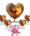 heart-shaped Chicken Urn