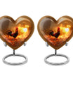 heart-shaped Chicken Urn