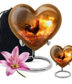 heart-shaped Chicken Urn