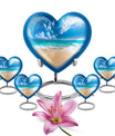 Heart Design Beach Urn