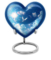  Dove Urn, memorial heart-shaped urn