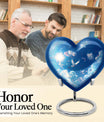  Dove Urn, memorial heart-shaped urn