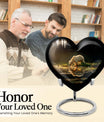 10-inch heart-shaped large bear urn