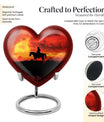 cowboy burial urn for adult cremation ashes