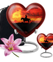 cowboy burial urn for adult cremation ashes