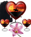 cowboy burial urn for adult cremation ashes