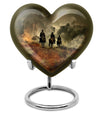 Heart-shaped cowboy urn for adult ashes