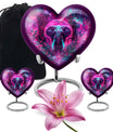 Mamoth Theme Large Urn With 2 Keepsake Urn