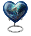 Heart shaped mermaid urn.