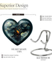 heart shaped gold fish urn