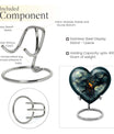 heart shaped gold fish urn