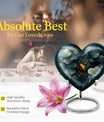 heart shaped gold fish urn