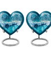 Heart cremation urn