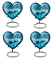 Heart cremation urn