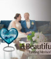 Heart cremation urn