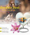 Penguin Urn, heart-shaped burial funeral urn
