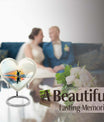 Penguin Urn, heart-shaped burial funeral urn