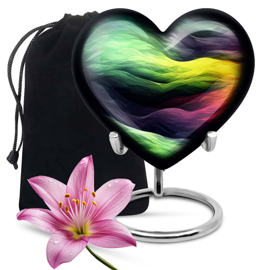 heart-shaped abstract urn