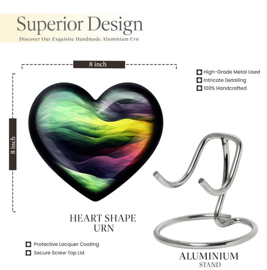 heart-shaped abstract urn