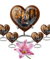 Heart-shaped fox urn,