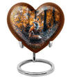 Heart-shaped fox urn,