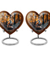 Heart-shaped fox urn,