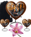 Heart-shaped fox urn,