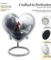 fox-themed heart urn