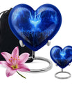 Cross Theme Large Urn With 1 Keepsake Urn
