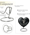 10-inch heart-shaped gramophone themed cross urn