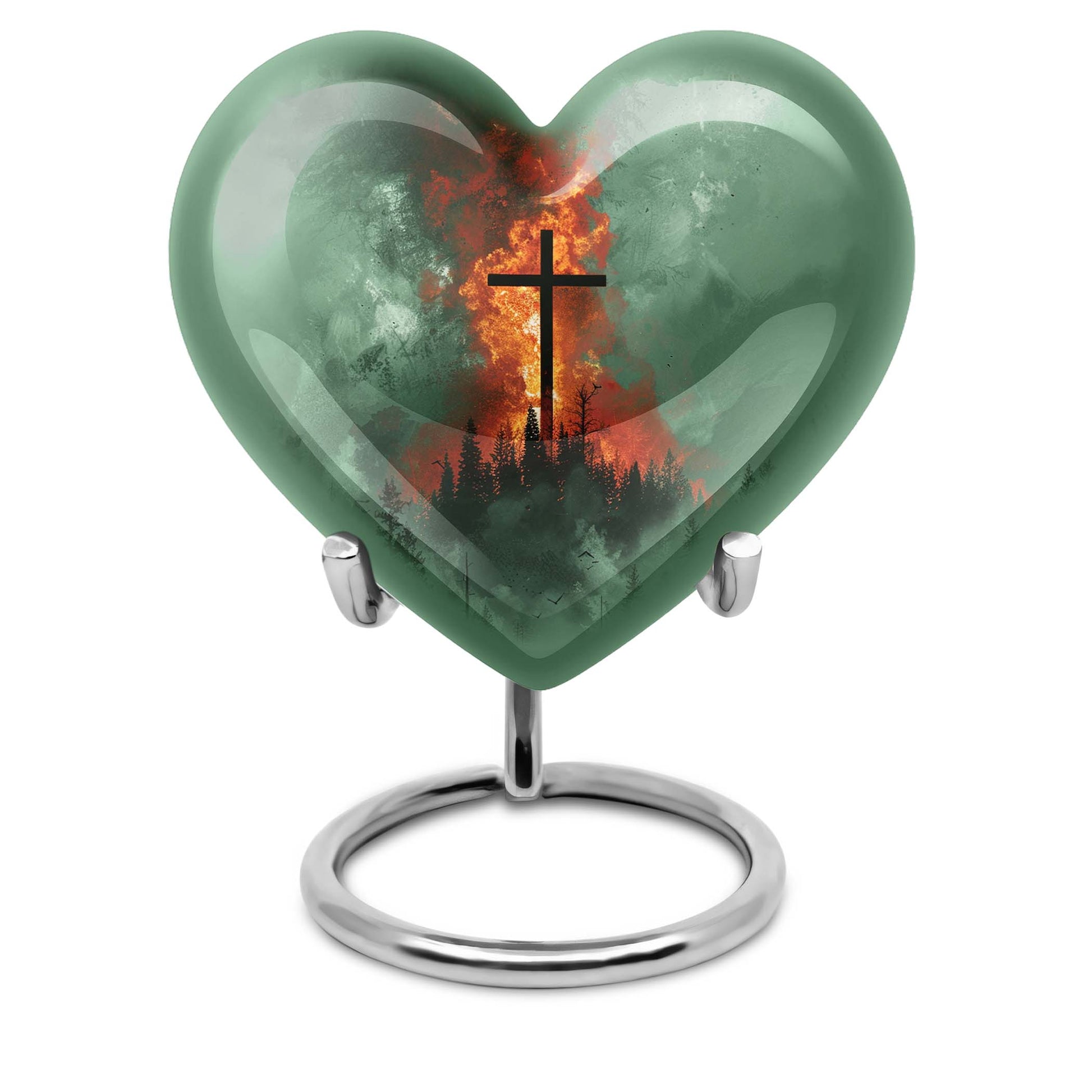 heart shaped cremation urn