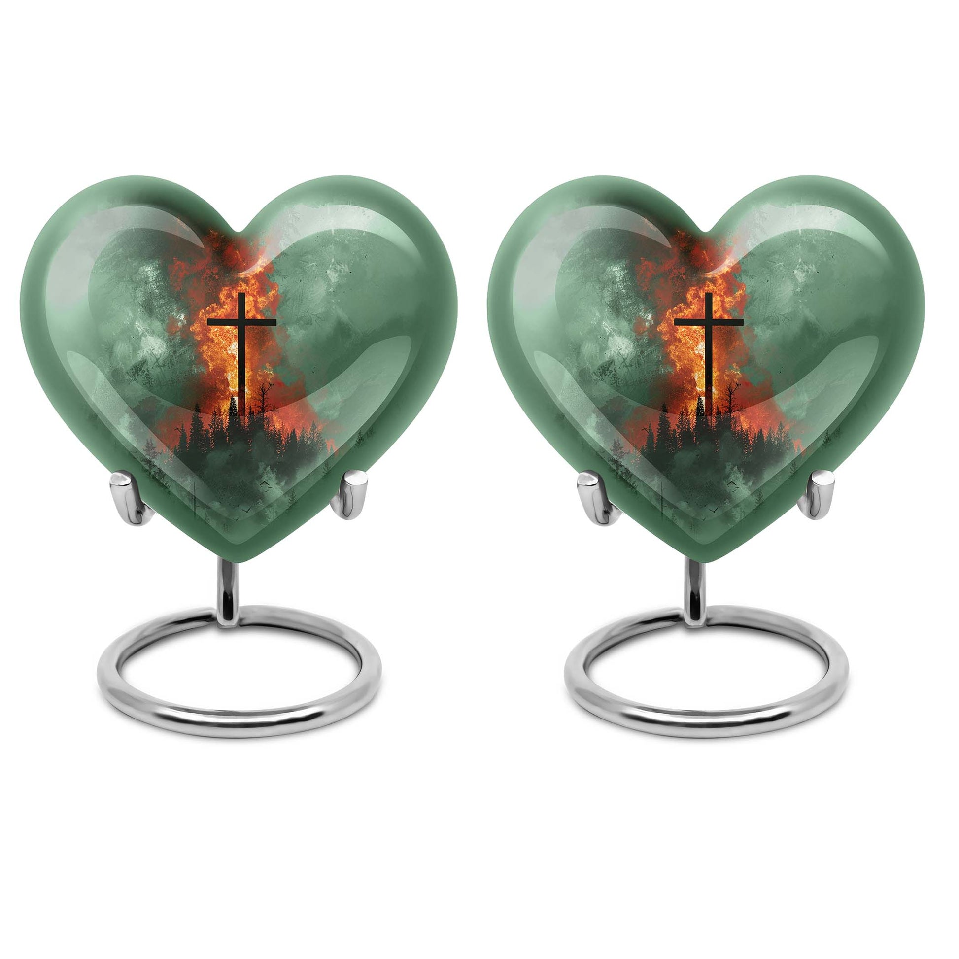 heart shaped cremation urn