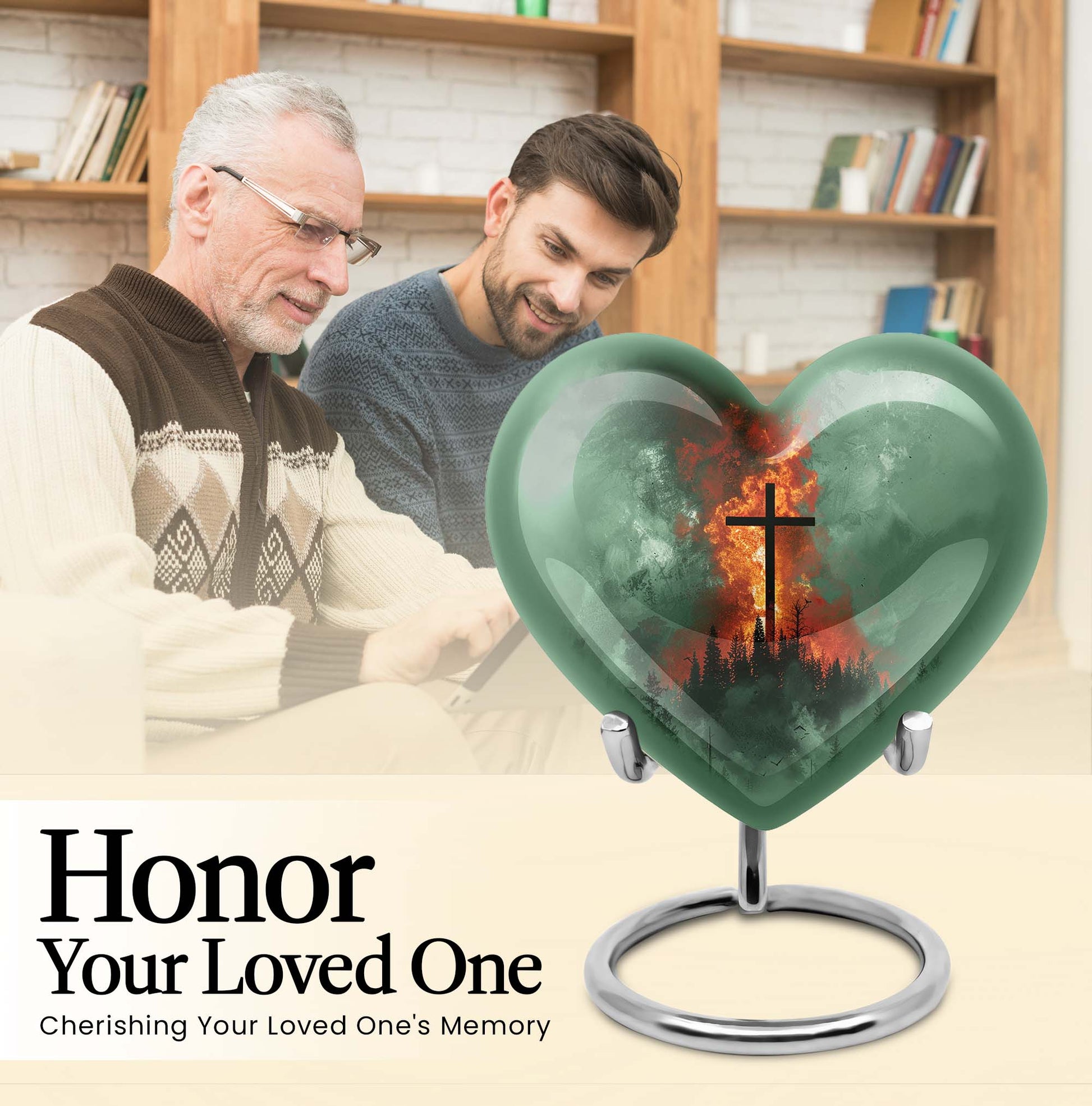 heart shaped cremation urn