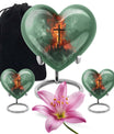 heart shaped cremation urn