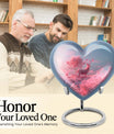 Elegant 10-inch heart-shaped deer urn for adult 