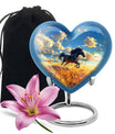 Horse Theme Large Urn 10 Inch