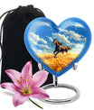 Horse Theme Large Urn 10 Inch