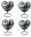 Motorcycle Theme 3 Inch Keepsake Pack of 4