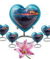 Motorcycle Theme Large Urn With 4 Keepsake Urn