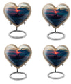 Motorcycle Theme 3 Inch Keepsake Pack of 4