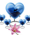 Horse Theme Large Urn With 4 Keepsake Urn