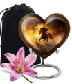 Horse Theme Large Urn 10 Inch