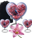 Peacock Theme Large Urn With 2 Keepsake Urn