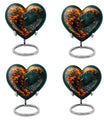 Peacock Theme 3 Inch Keepsake Pack of 4