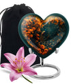 Peacock Theme Large Urn 10 Inch