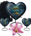 Turtle Theme Large Urn With 2 Keepsake Urn