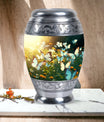 Peaceful Butterflies Fly Sunset Urn for preserving adult female ashes, suitable for burial