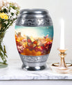 Butterflies Urn for storing adult ashes, affordable, perfect for memorial, funeral urn ashes.