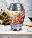 3-inch Butterflies Memorial Urn, a classic large urn.