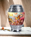 3-inch Butterflies Memorial Urn, a classic large urn.